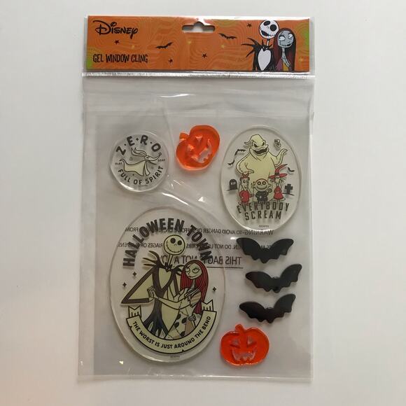 3/$20 Disney Nightmare Before Christmas New Halloween Decorative Gel Clings - Picture 2 of 6